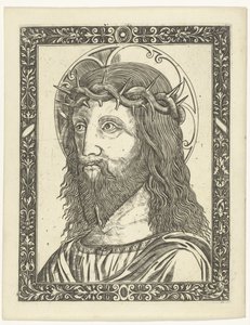 Kristi hode med tornekrone i ramme av Giampietrino Birago (attributed to)