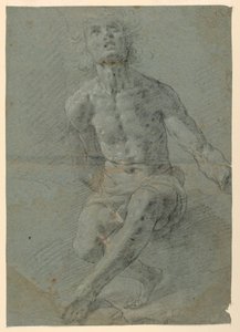 Studer for naken mann av Gian Giacomo Barbelli