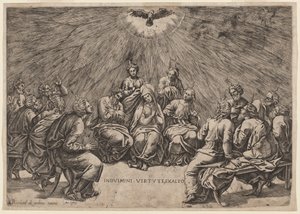 pinse av Gian Jacopo Caraglio, after Raphael