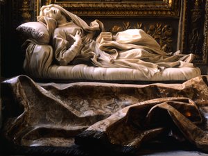 Italia, Roma, kirken San Francesco Ripa, salige Ludovica Albertoni av Gian Lorenzo Bernini