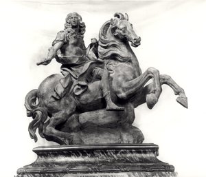 Modell for monumentet til Louis XIV (1638-1715) av Gian Lorenzo Bernini