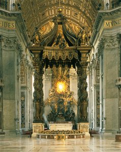 St Peters baldakin (Baldacchino) av Gian Lorenzo Bernini