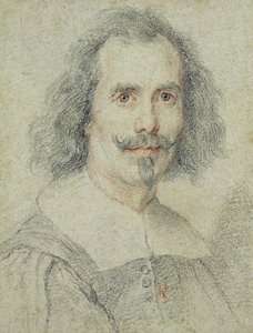 Det såkalte selvportrettet, 1600-tallet (farget kritt på papir)
