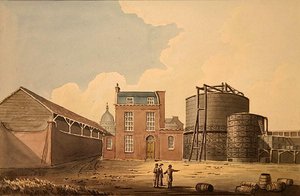 Utsikt over Phoenix Gas Works, Bankside
