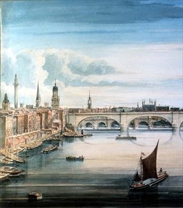 Vestutsikt over New London Bridge og Old London Bridge