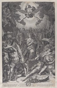 Martyrium av Saint Catherine, etter Bernardino Passari, 1588.