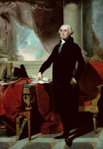 George Washington (1732-99) (litho-farge)