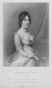 Mrs James Madison, Dolly Paine (gravering)