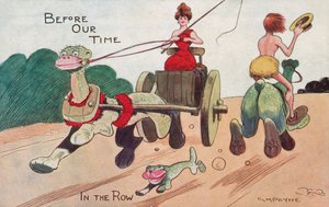 På raden (farge litho)