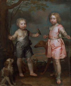 Lord John Hay og Charles, Master of Yester (senere tredje markis av Tweeddale) av Gilbert Soest