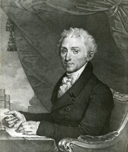James Monroe, 5. president i USA (s/h litho) av Gilbert Stuart