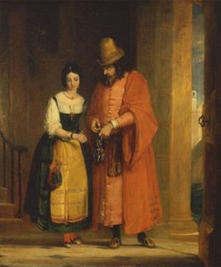 Shylock og Jessica fra 'Venezias kjøpmann' II, ii