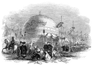 Stor seremoni for å prøve kanonen, 1847