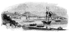 Utsikt over Macao, 1847