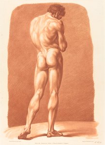 Akademi (679) av Gilles Antoine Demarteau after Jean Jacques François Le Barbier