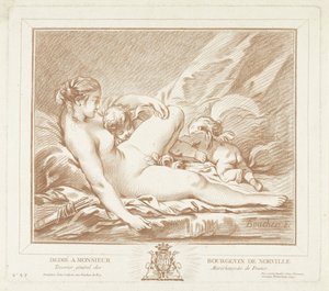 Liggende Venus møtte Amor en Anteros