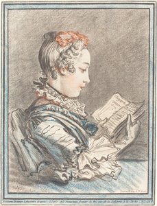 Ung jente som leser Héloise og Abélard, 1770.
