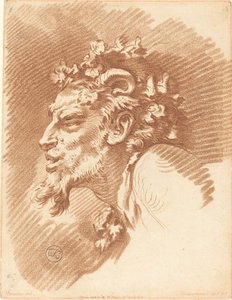 Hodet for en faun