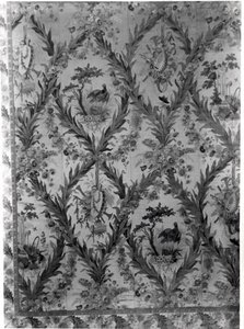 Silkeveggbekledning fra keiserinnens soverom, 1787 (silke) av Gilles Gaudin