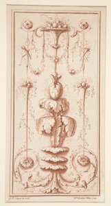 Ornamental Panel fra Recueil d av Gilles Paul Cauvet