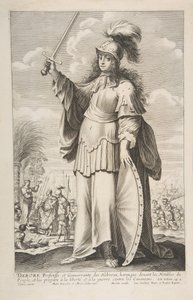 Deborah, 1647. Skapere: Gilles Rousselet, Abraham Bosse. av Gilles Rousselet and Abraham Bosse