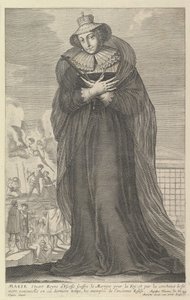 Marie Stuart, 1647. Skapere: Gilles Rousselet, Abraham Bosse. av Gilles Rousselet and Abraham Bosse