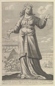Monime, 1647. Skapere: Gilles Rousselet, Abraham Bosse. av Gilles Rousselet and Abraham Bosse