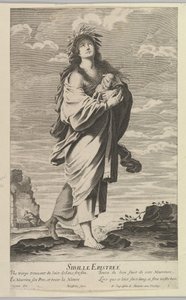 Eritreisk sibyll, ca. 1635. Skapere: Gilles Rousselet, Abraham Bosse. av Gilles Rousselet and Abraham Bosse