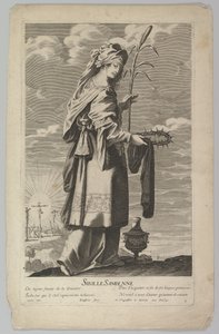 Samian Sibyl, ca. 1635. Skapere: Gilles Rousselet, Abraham Bosse. av Gilles Rousselet and Abraham Bosse