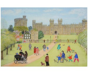 Windsor, 2008 (wc på papir) av Gillian Lawson