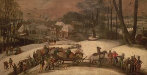 En militærekspedisjon om vinteren, ca. 1590