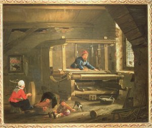 Verkstedet til en vever av Gillis Rombouts