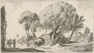 Gårder blant trær Tolv landskap (serietittel) av Gillis van Scheyndel (I)