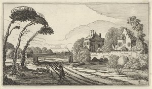 Hyrde i et landskap Tolv landskap med figurer (tittel på objekt) av Gillis van Scheyndel (I)
