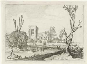 Vinterlandskap Seven landscapes (serietittel) av Gillis van Scheyndel (I)