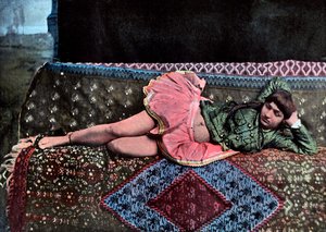Persisk kvinne i et harem, c1890.