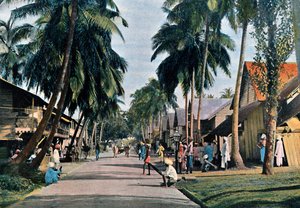 Gate i Port Blair, Andaman- og Nicobarøyene, Det indiske hav, c1890