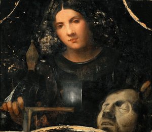 Renessanse: David med hodet til Goliat par Giorgione av Giorgio (workshop of) Giorgione