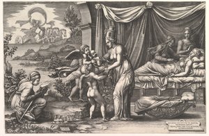 Allegory of Birth, 1558. av Giorgio Ghisi