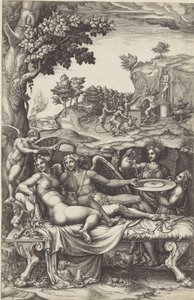 Amor og Psyche av Giorgio Ghisi