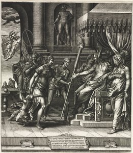 Calumny of Apelles av Giorgio Ghisi