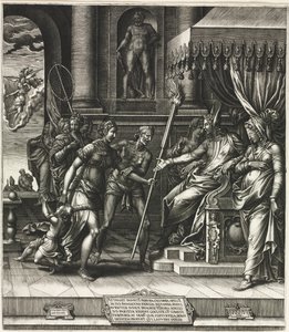 Calumny of Apelles, 1560. av Giorgio Ghisi