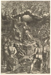 The Martyrdom of St. Barbara, slutten av 1570-årene. av Giorgio Ghisi