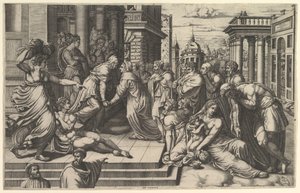 The Visitation, 1540-50. av Giorgio Ghisi