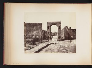 Utsikt over Strada Mercurio i Pompeii, Italia Strada Mercury. (Pompeii) (tittel på objekt)