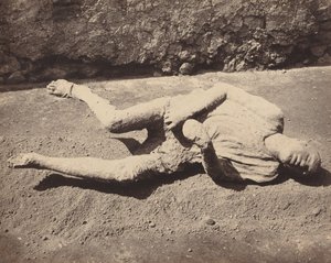 Menneskelige fotspor, Pompeii (menneskelig rollebesetning, Pompeii) av Giorgio Sommer