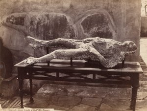 Menneskelige fotspor, Pompeii [menneskelig rollebesetning, Pompeii] av Giorgio Sommer