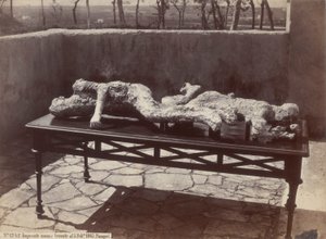 Menneskelige fotspor, Pompeii [menneskelige rollebesetninger, Pompeii] av Giorgio Sommer