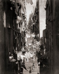Gatebilde, Napoli, Italia av Giorgio Sommer