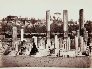 Serapis-tempelet i Pozzuoli, Napoli av Giorgio Sommer
